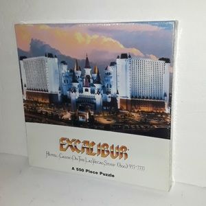 RARE NEW EXCALIBUR CASINO HOTEL LAS VEGAS 550 PCS PUZZLE SEALED